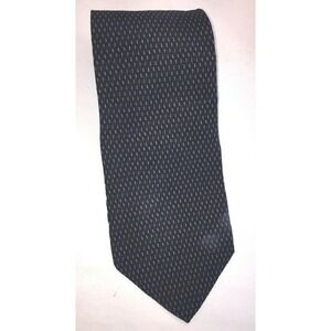 NOS Kenneth Cole New York Navy & Gold Silk Neck Tie 58" Length